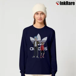 Women’s Adidas Logo Rick And Morty Graphic Long-Sleeve Top in navy | Sleek, Versatile, All-Season
