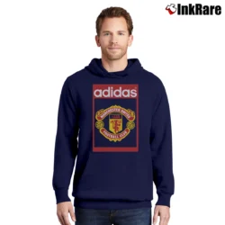 Men’s Adidas Manchester United Label Pullover Hoodie in navy | Cozy, Durable, Modern Fit
