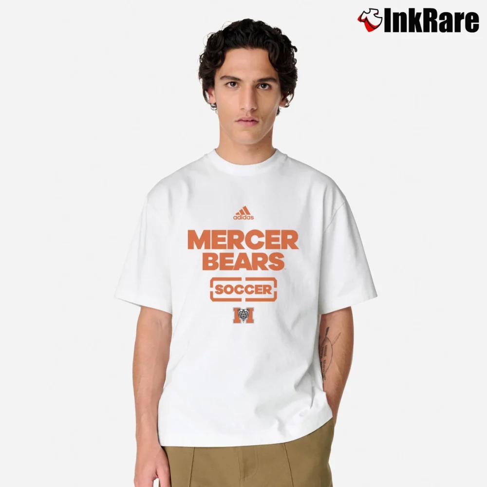 Men’s Adidas Mercer Bears Soccer Graphic Classic T-Shirt in white | Soft, Breathable Everyday Wear