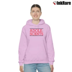 Women’s Adolescents Album 1 Blue Punk Cozy Hoodie in light pink | Warm, Structured, Stylish