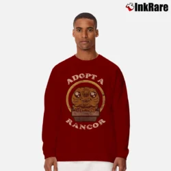 Men’s Adopt A Rancor Star Wars Long-Sleeve Shirt in maroon | Sleek, Lightweight, Year-Round Wear