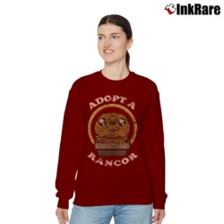 Women’s Adopt A Rancor Star Wars Relaxed Sweatshirt in maroon | Soft, Laid-Back Vibe