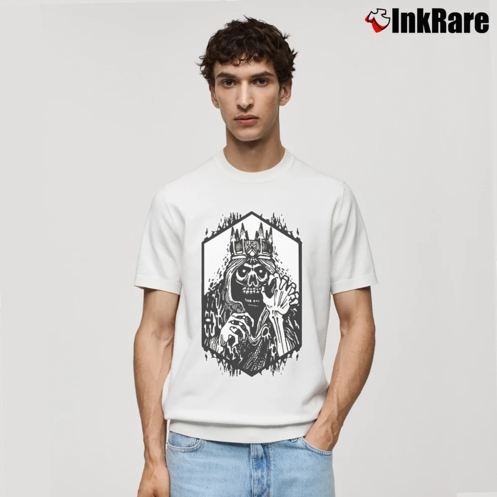 Men’s Advanced Dungeons And Dragons Lich Graphic Classic T-Shirt in white | Soft, Breathable Everyday Wear
