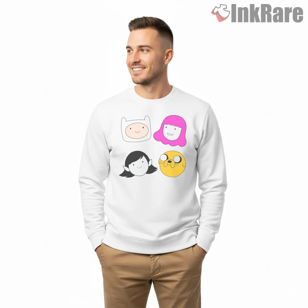 Adventure Time Character Faces Minimal Grid Cartoon Shirt Adventure Time Character Faces Minimal Grid Cartoon Shirt on graphic shirt for men graphic tee