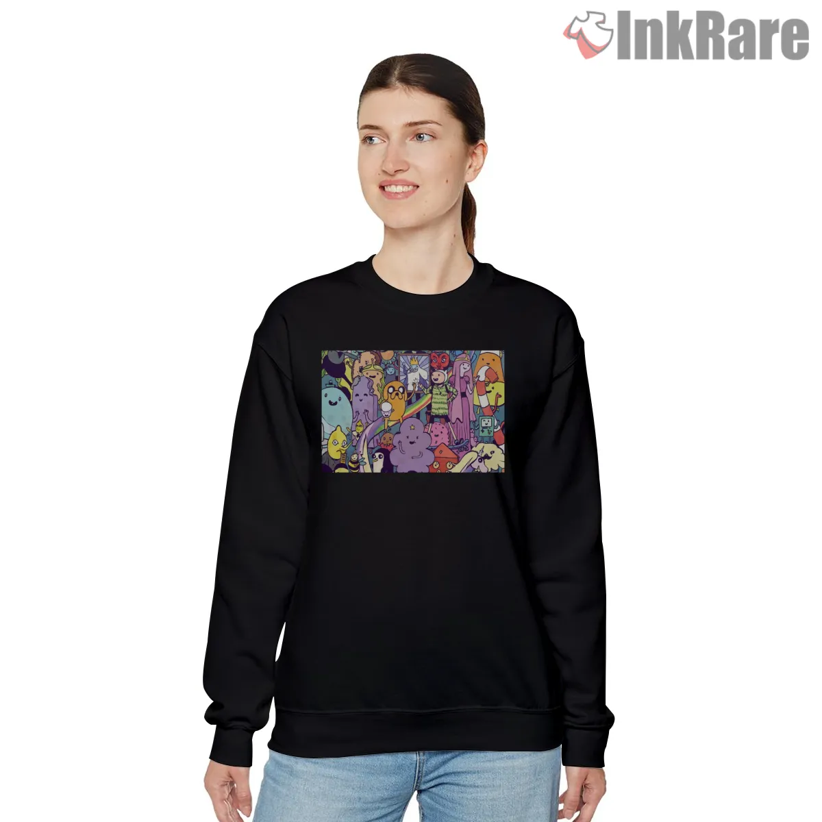 Adventure Time Crowd Scene Colorful Character Collage Shirt Adventure Time Crowd Scene Colorful Character Collage Shirt on graphic shirt for women graphic tee