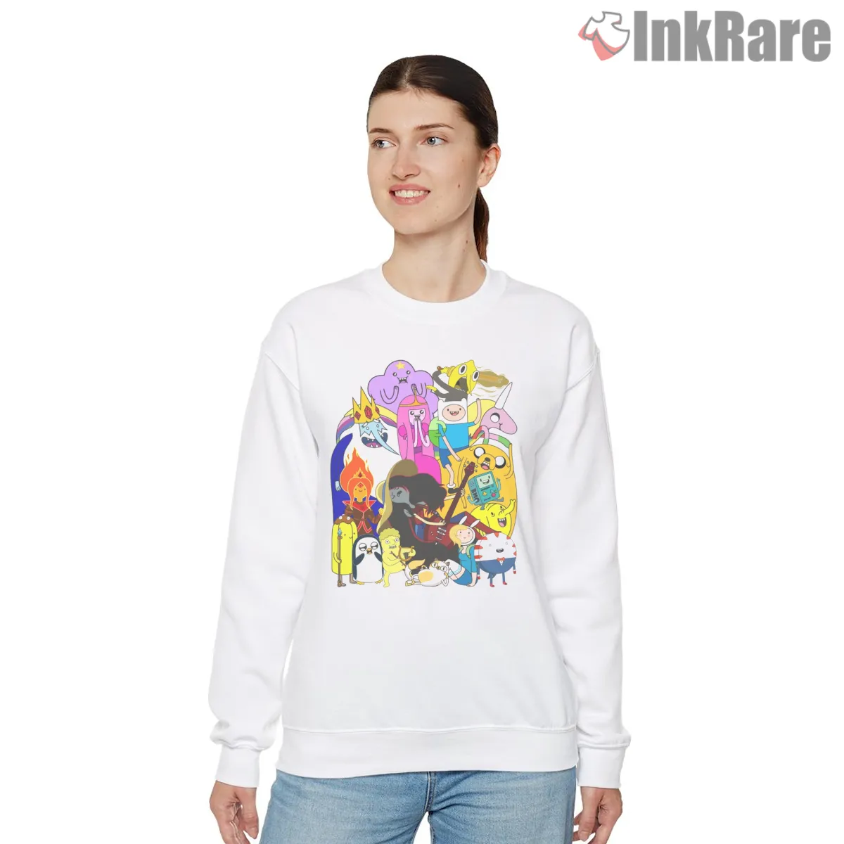 Adventure Time Large Group Chaos Cartoon Shirt Adventure Time Large Group Chaos Cartoon Shirt on graphic shirt for women graphic tee