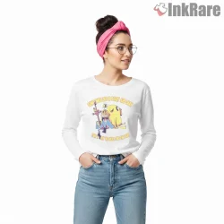 Adventure Time Life Is Scary And Dark Motivational Cartoon Shirt on white long sleeve shirt for women graphic tee
