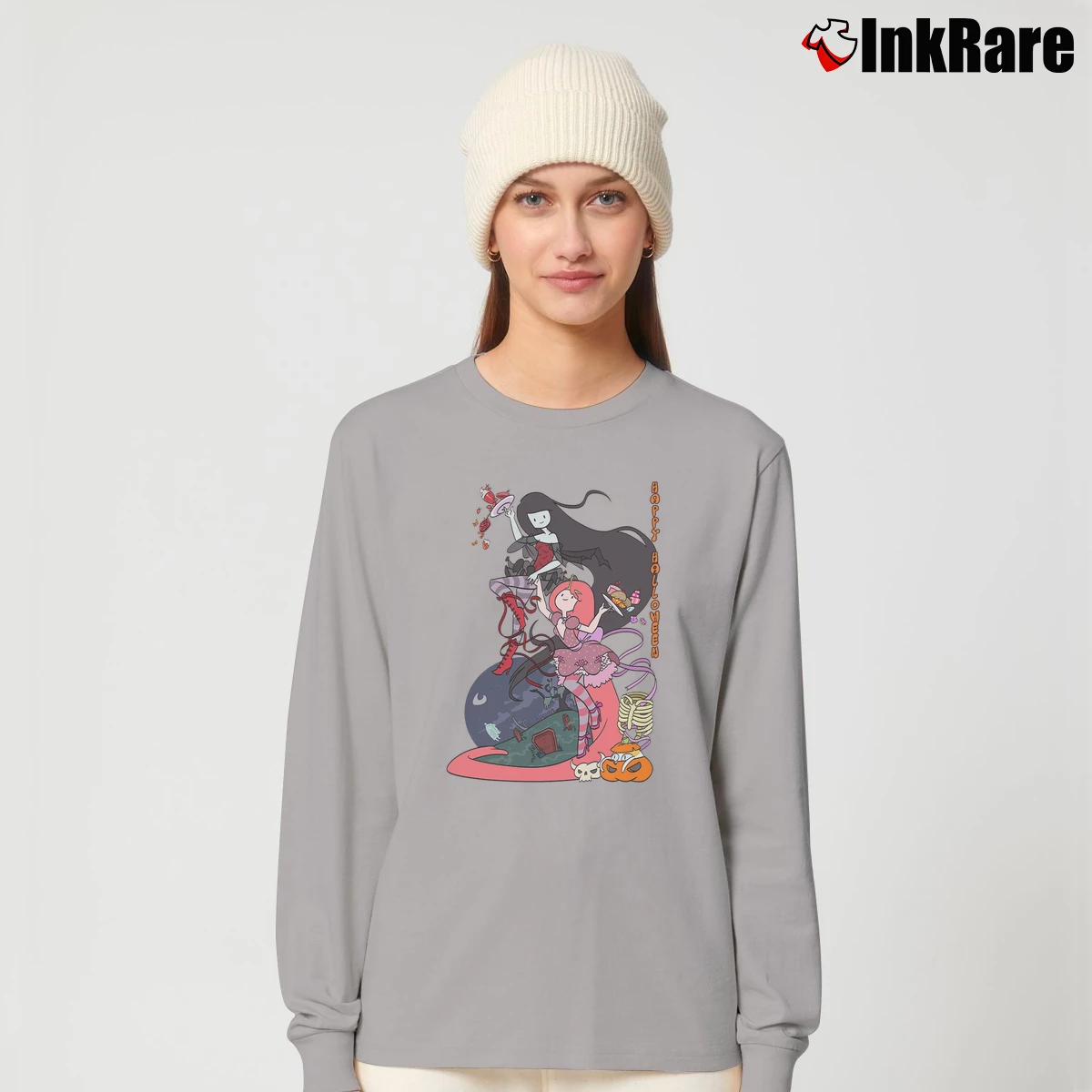 Women’s Adventure Time Marceline And Bubblegum Long-Sleeve Top in sport grey | Sleek, Versatile, All-Season