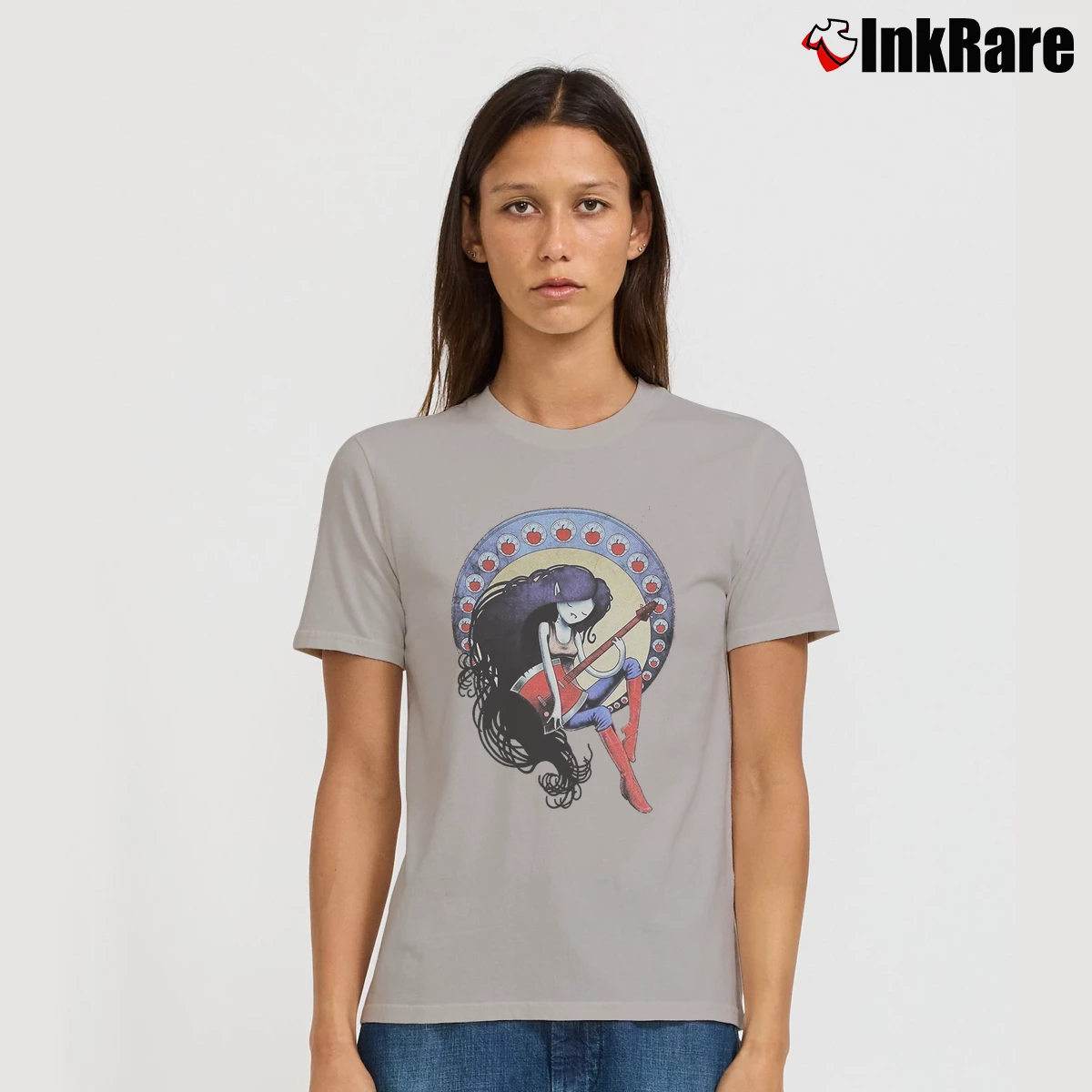 Adventure Time Marceline Guitar Women’s Tee in sport grey – Effortless Style Women’s Adventure Time Marceline Guitar T-Shirt in sport grey | Soft, Flattering Fit