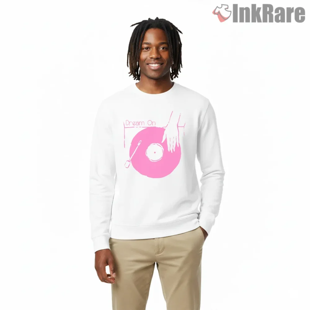 Aerosmith Dream On Pink Vinyl Record Shirt on graphic shirt for men graphic tee