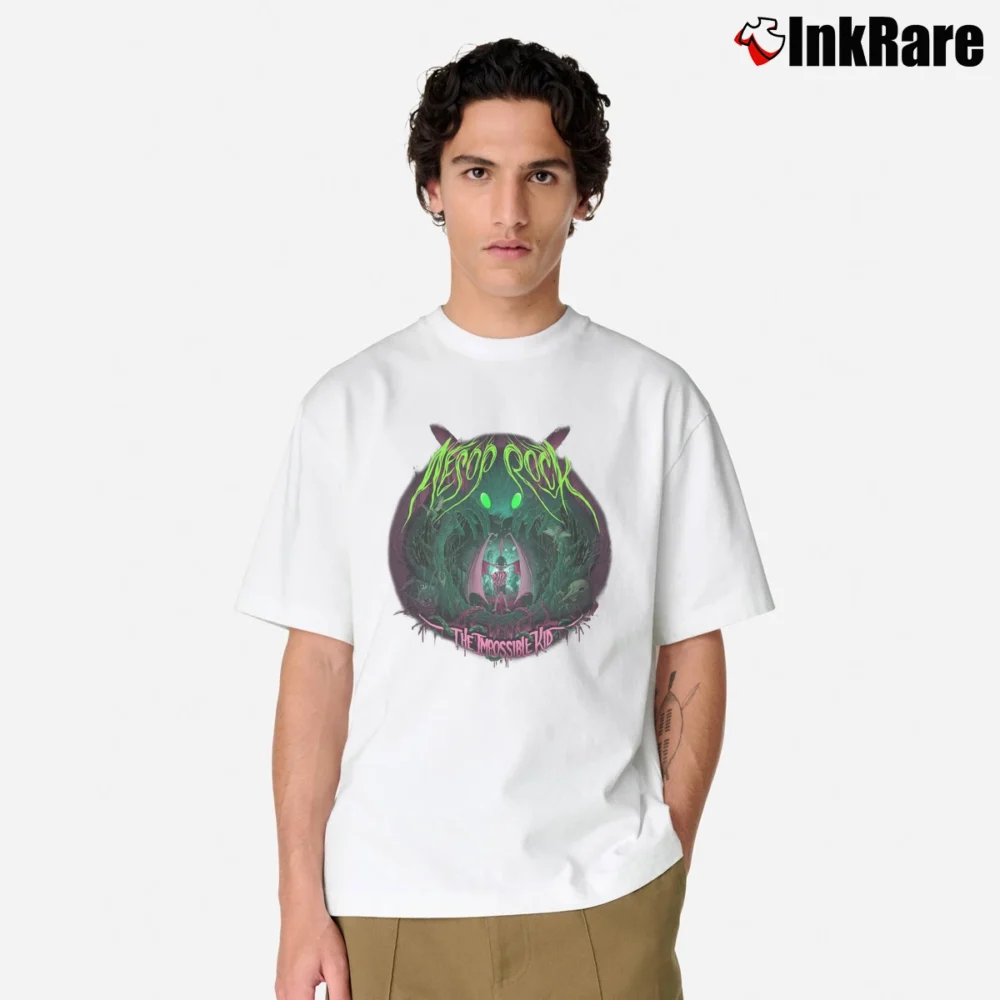 Men’s Aesop Rock Graphic Hip Hop Classic T-Shirt in white | Soft, Breathable Everyday Wear