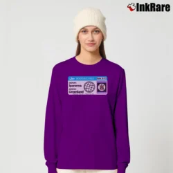 Women’s Aesthetic girl from ipanema goes to greenland Long-Sleeve Top in purple | Sleek, Versatile, All-Season
