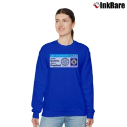 Women’s Aesthetic girl from ipanema goes to greenland Relaxed Sweatshirt in royal blue | Soft, Laid-Back Vibe