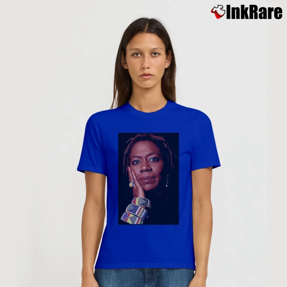 Women’s Afeni Shakur Black Panther Signature T-Shirt in royal blue | Soft, Flattering Fit