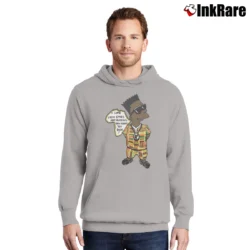 Men’s African Bootleg Bart Simpsons Vintage 90s Sports Pullover Hoodie in sport grey | Cozy, Durable, Modern Fit
