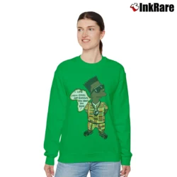 Women’s African Bootleg Bart Simpsons Vintage 90s Sports Relaxed Sweatshirt in irish green | Soft, Laid-Back Vibe