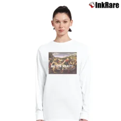 Women’s After Party Funny Statement Long-Sleeve Top in white | Sleek, Versatile, All-Season