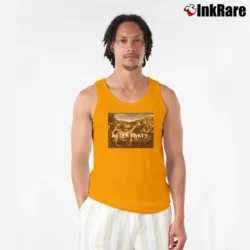 Men’s After Party Funny Statement Tank Top in orange | Breathable, Active-Friendly Design