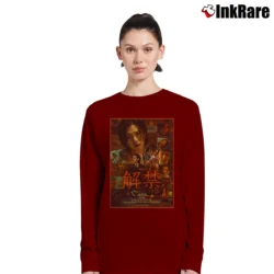 Women’s Agust D BTS Long-Sleeve Top in maroon | Sleek, Versatile, All-Season