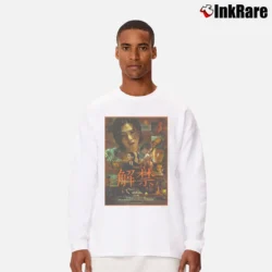 Men’s Agust D BTS Long-Sleeve Shirt in white | Sleek, Lightweight, Year-Round Wear