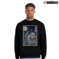 Men’s Ahsoka Star Wars Crewneck Sweatshirt in black | Cozy Fabric, Clean Style