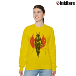 Women’s Ahsoka Tano Star Wars Rebels Fan Graphic Relaxed Sweatshirt in yellow | Soft, Laid-Back Vibe