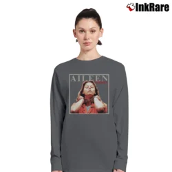 Women’s Aileen Wuornos True Crime Long-Sleeve Top in charcoal | Sleek, Versatile, All-Season