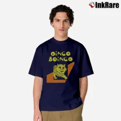 Men’s Ailise Oingo Boingo Cat Classic T-Shirt in navy | Soft, Breathable Everyday Wear