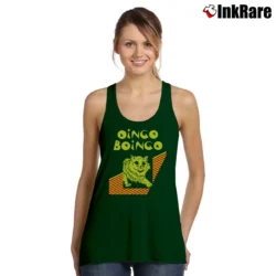 Women’s Ailise Oingo Boingo Cat Tank Top in forest green | Lightweight, Movement-Friendly