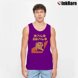 Men’s Ailise Oingo Boingo Cat Tank Top in purple | Breathable, Active-Friendly Design