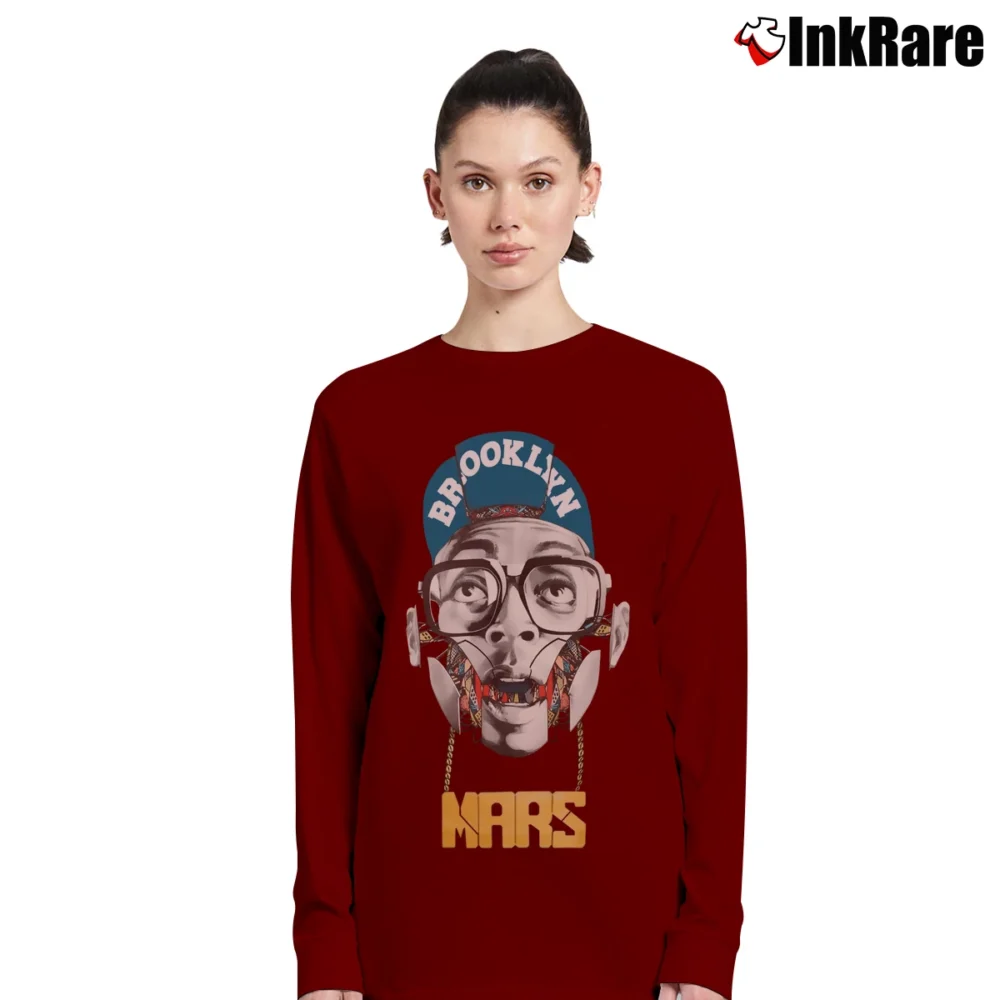 Women’s Air Jordan Spike Lee Mars Blackmon Long-Sleeve Top in maroon | Sleek, Versatile, All-Season