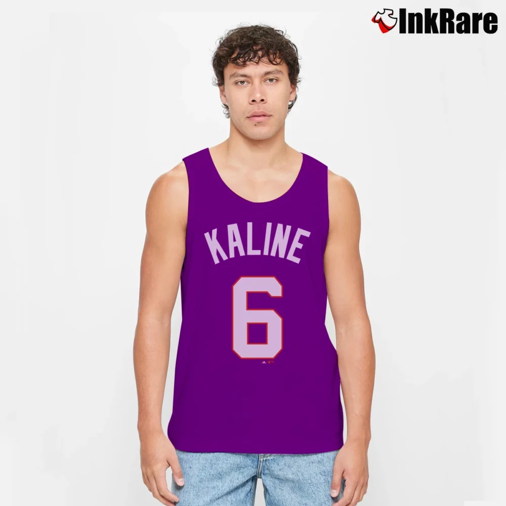 Men’s Al Kaline Detroit Tigers Navy Cooperstown Tank Top in purple | Breathable, Active-Friendly Design