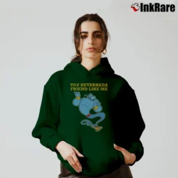 Women’s Aladdin Friend Like Me Genie Quote Cozy Hoodie in forest green | Warm, Structured, Stylish