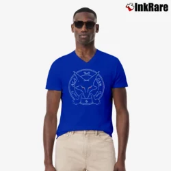 Men’s Alakazam Pokemon V-Neck Tee in royal blue | Sharp, Breathable, Everyday Staple