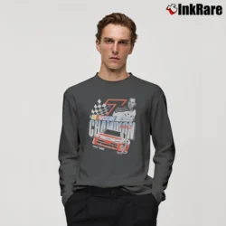 Men’s Alan Kulwicki 1992 Nascar Champion Long-Sleeve Shirt in charcoal | Sleek, Lightweight, Year-Round Wear