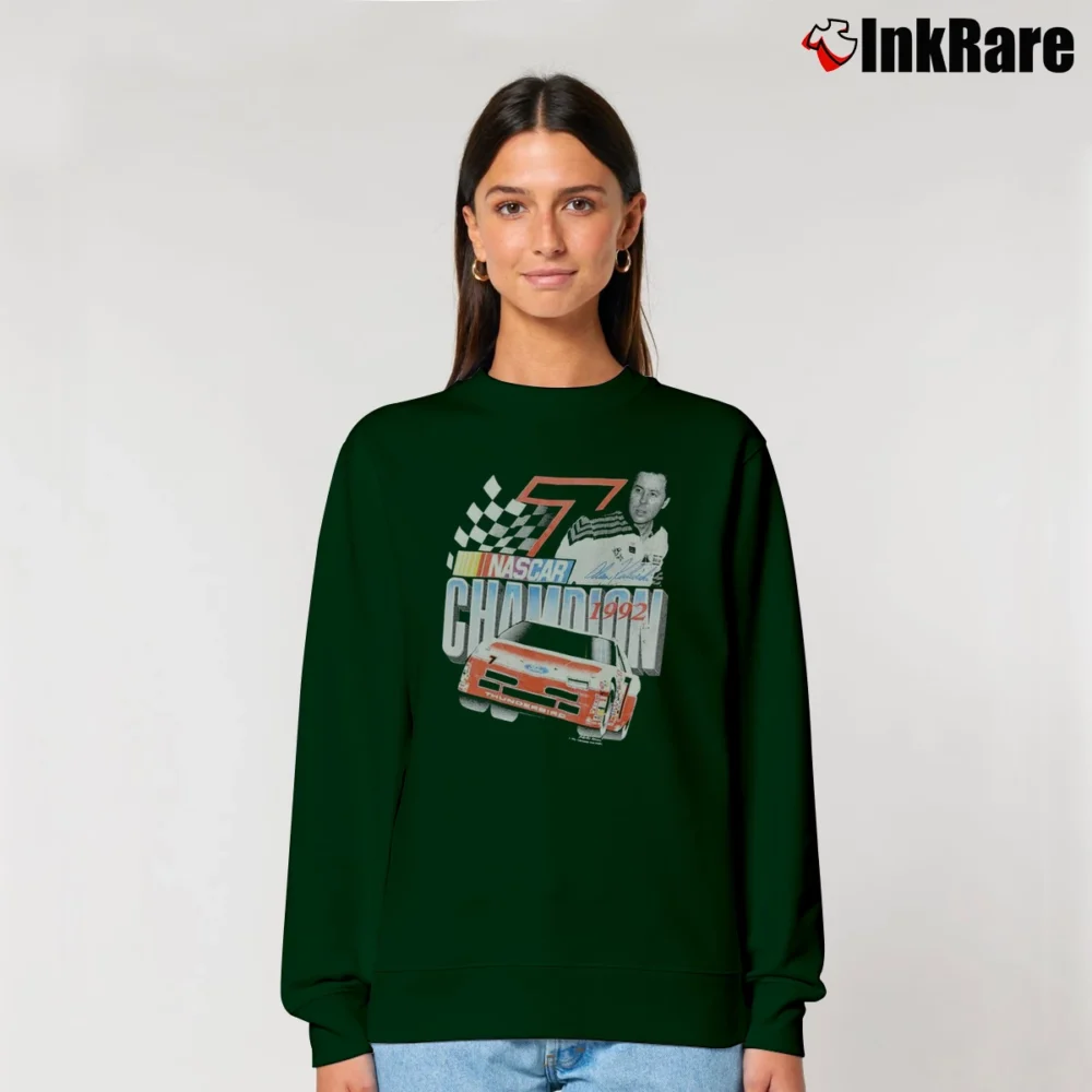 Women’s Alan Kulwicki 1992 Nascar Champion Relaxed Sweatshirt in forest green | Soft, Laid-Back Vibe