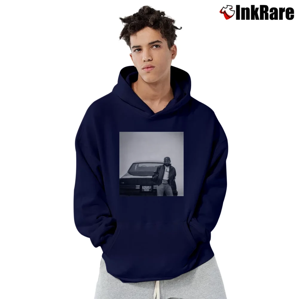 Men’s Album Cover Kendrick Lamar GNX Pullover Hoodie in navy | Cozy, Durable, Modern Fit