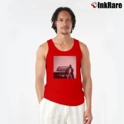 Men’s Album Cover Kendrick Lamar GNX Tank Top in red | Breathable, Active-Friendly Design