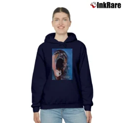 Women’s Album Cover Pink Floyd Band The Wall Cozy Hoodie in navy | Warm, Structured, Stylish