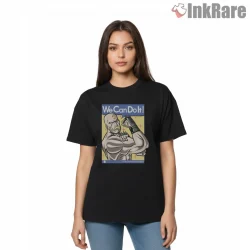 Alex Armstrong Motivational Poster Humor Anime Shirt on black short sleeve shirt for women graphic tee