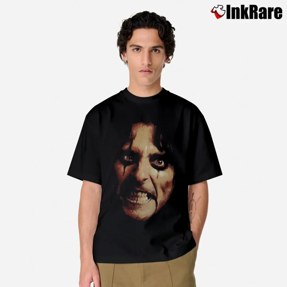 Men’s Alice Cooper Black Widow Rock Band Classic T-Shirt in black | Soft, Breathable Everyday Wear