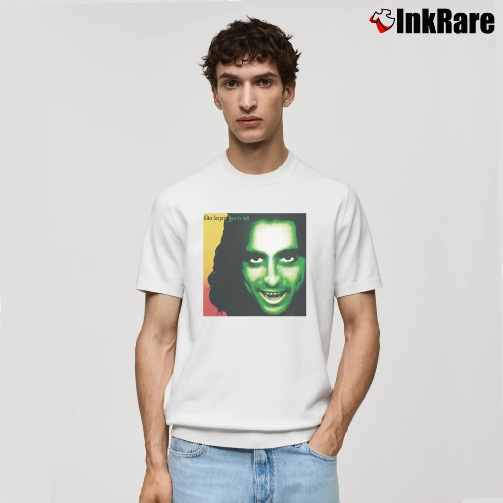 Men’s Alice Cooper Goes To Hell Classic T-Shirt in white | Soft, Breathable Everyday Wear