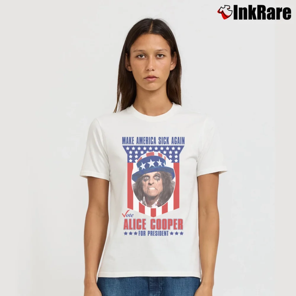 Women’s Alice Cooper The Coop 2016 Graphic Signature T-Shirt in white | Soft, Flattering Fit