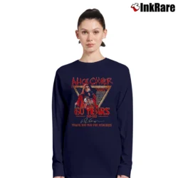 Women’s Alice De Cooper 60th Anniversary 90s Style Long-Sleeve Top in navy | Sleek, Versatile, All-Season