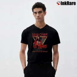 Men’s Alice De Cooper 60th Anniversary 90s Style V-Neck Tee in black | Sharp, Breathable, Everyday Staple