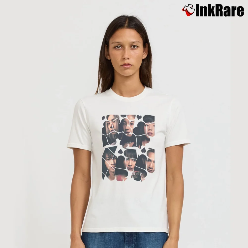Women’s Alice In Borderland Characters Poster Print T-Shirt in white | Soft, Flattering Fit