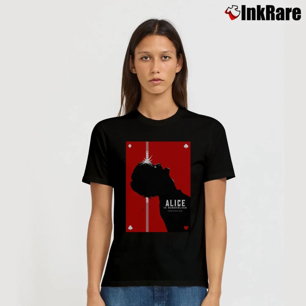 Women’s Alice In Borderland Poster T-Shirt in black | Soft, Flattering Fit
