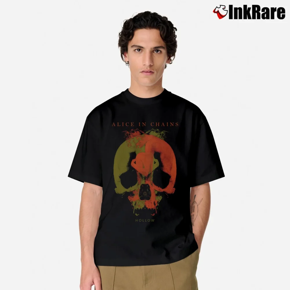 Men’s Alice In Chains Early 2000s Rock Band Classic T-Shirt in black | Soft, Breathable Everyday Wear