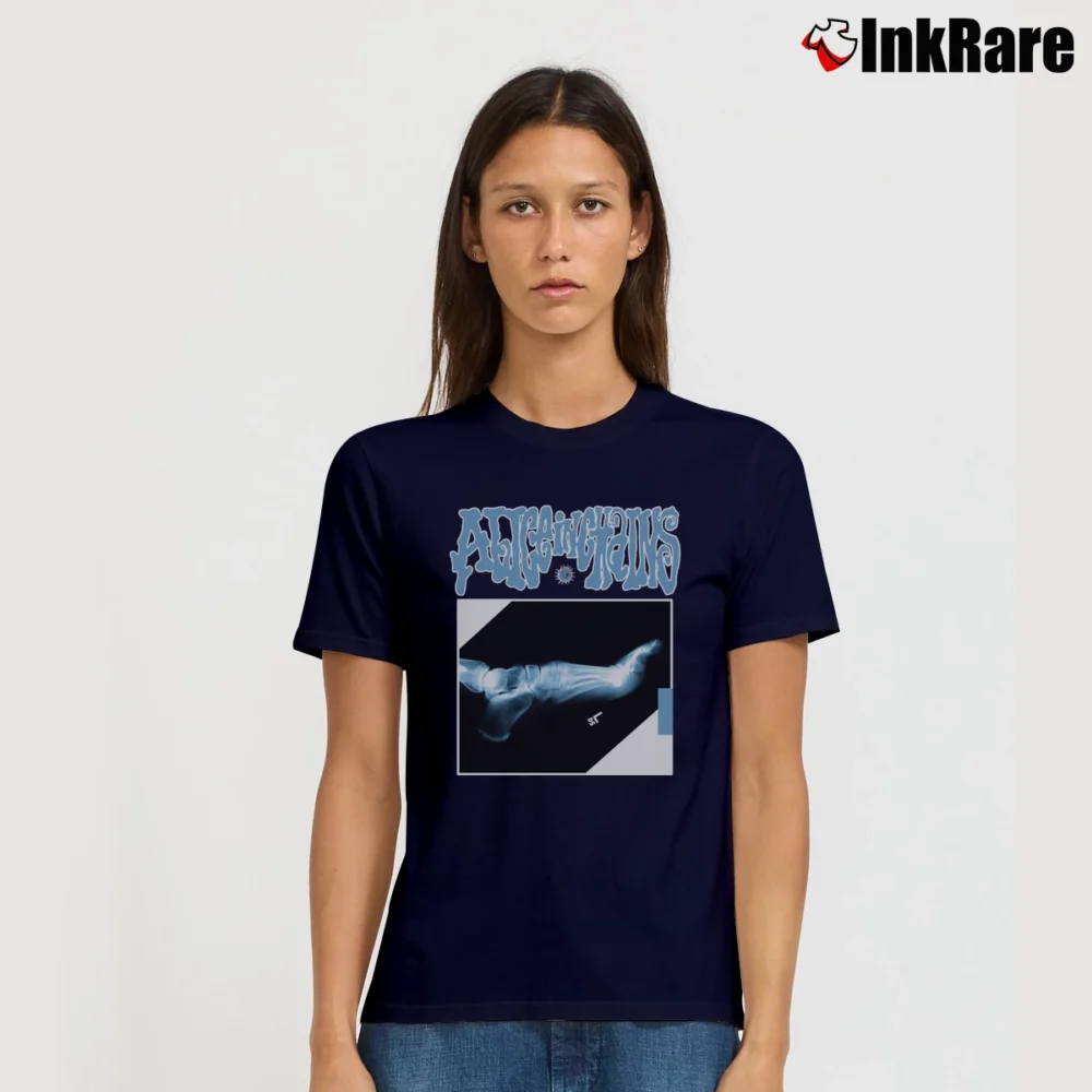 Women’s Alice In Chains Grunge Rock Band Logo Signature T-Shirt in navy | Soft, Flattering Fit