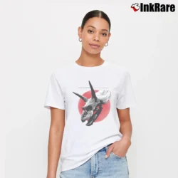 Women’s Alice In Chains Red Dot Devil Put Dinosaurs Signature T-Shirt in white | Soft, Flattering Fit